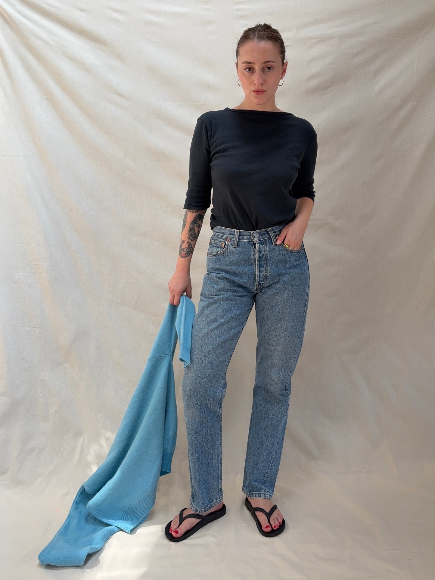 2000s 'Levi's' 501 Straight Leg Jeans