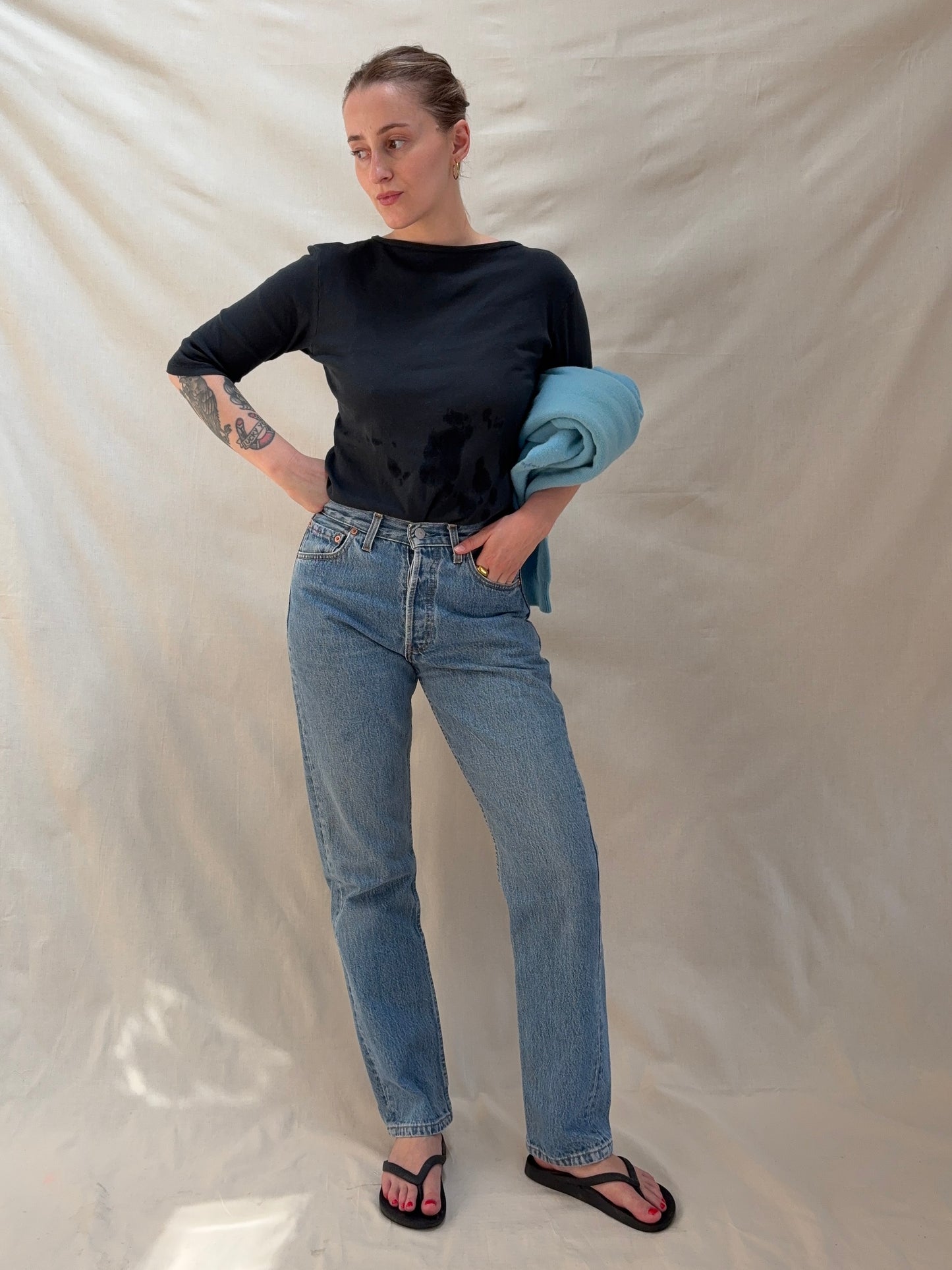 2000s 'Levi's' 501 Straight Leg Jeans