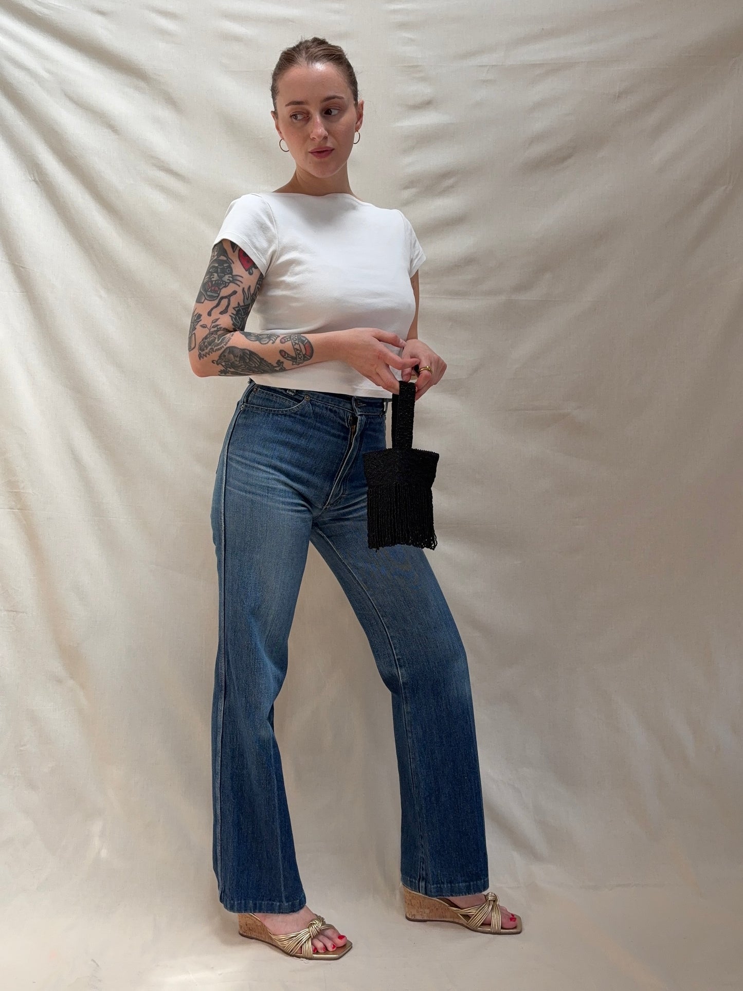 1970s 'Mr Americar' Wide Leg Jeans