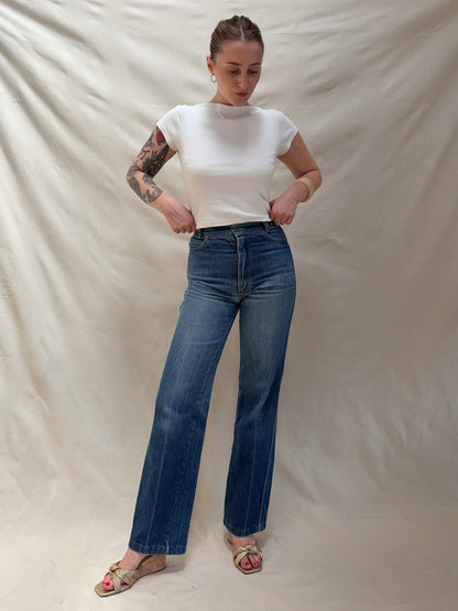 1970s 'Mr Americar' Wide Leg Jeans
