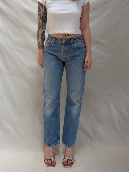 1990s 'Levi's' 501 Straight Leg Jeans