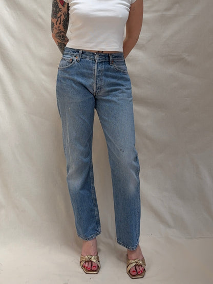1990s 'Levi's' 501 Straight Leg Jeans