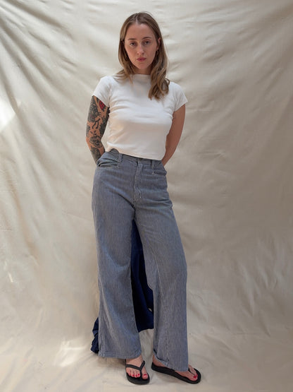 1970s 'Highlight' Hickory Stripe Jeans