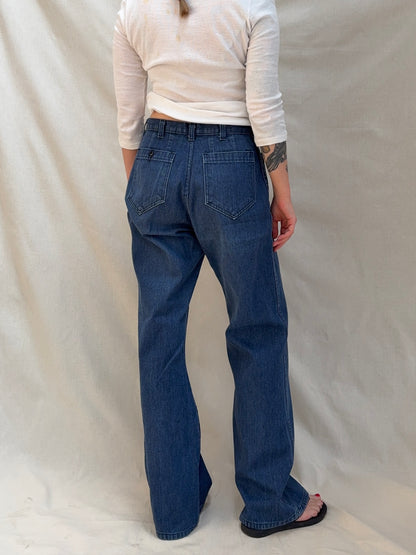 1970s 'Navdungaree' Wide Leg Jeans