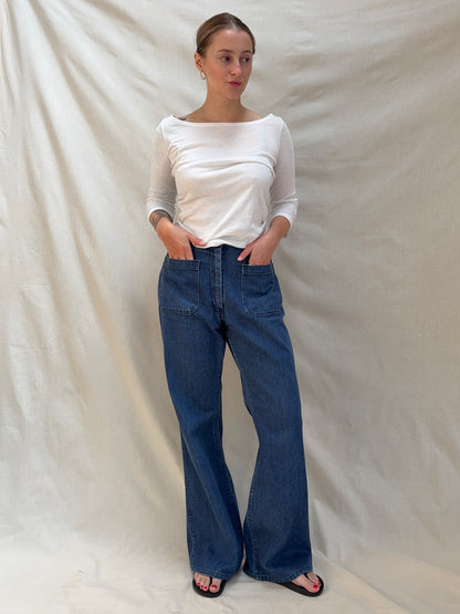 1970s 'Navdungaree' Wide Leg Jeans