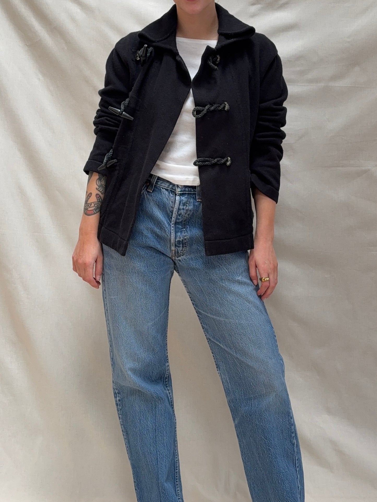 2000s 'Ralph Lauren' Duffle Cardigan