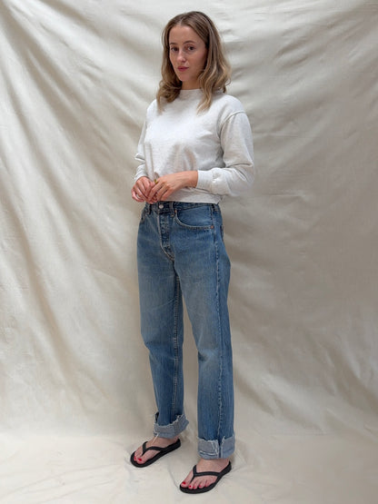 1980s Grey Marl Pullover Sweater