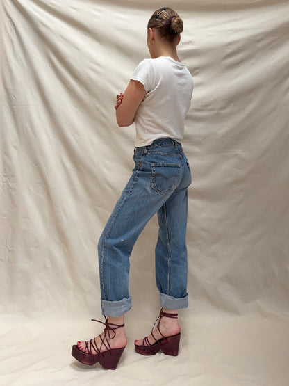 1970s Wooden Platform Wedges