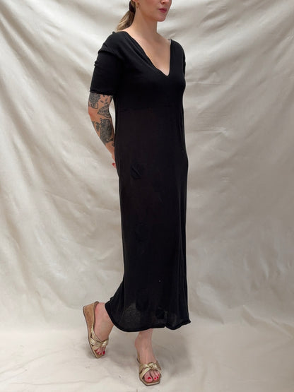2000s Black Knitted Dress