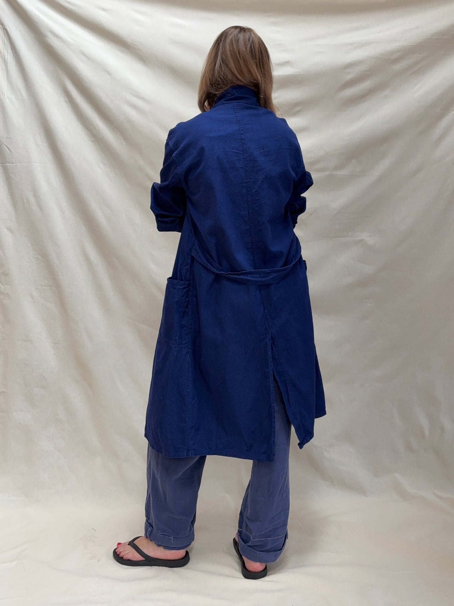 1970s Blue Chore Long Jacket