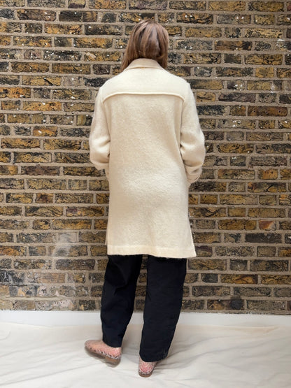1980s Wool + Angora Blend Duffle Coat