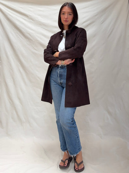 1960s Suede A-Line Coat (wounded)