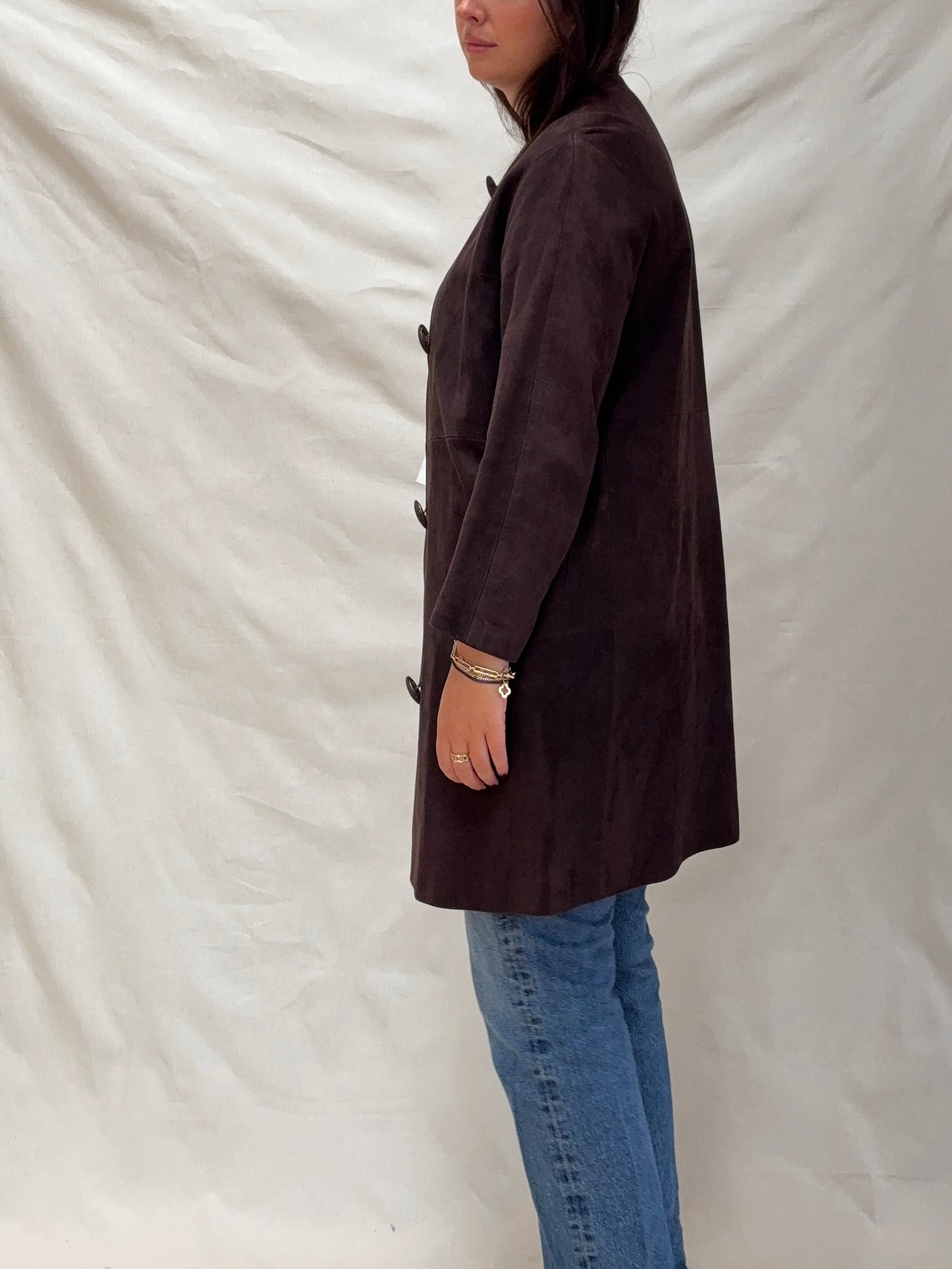 1960s Suede A-Line Coat (wounded)