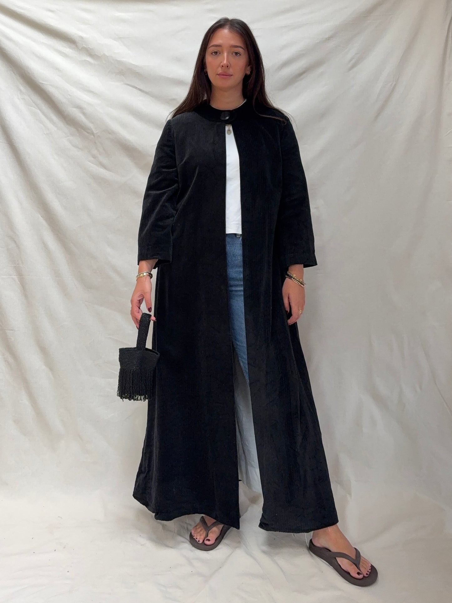 1960s Corduroy A-Line Evening Coat
