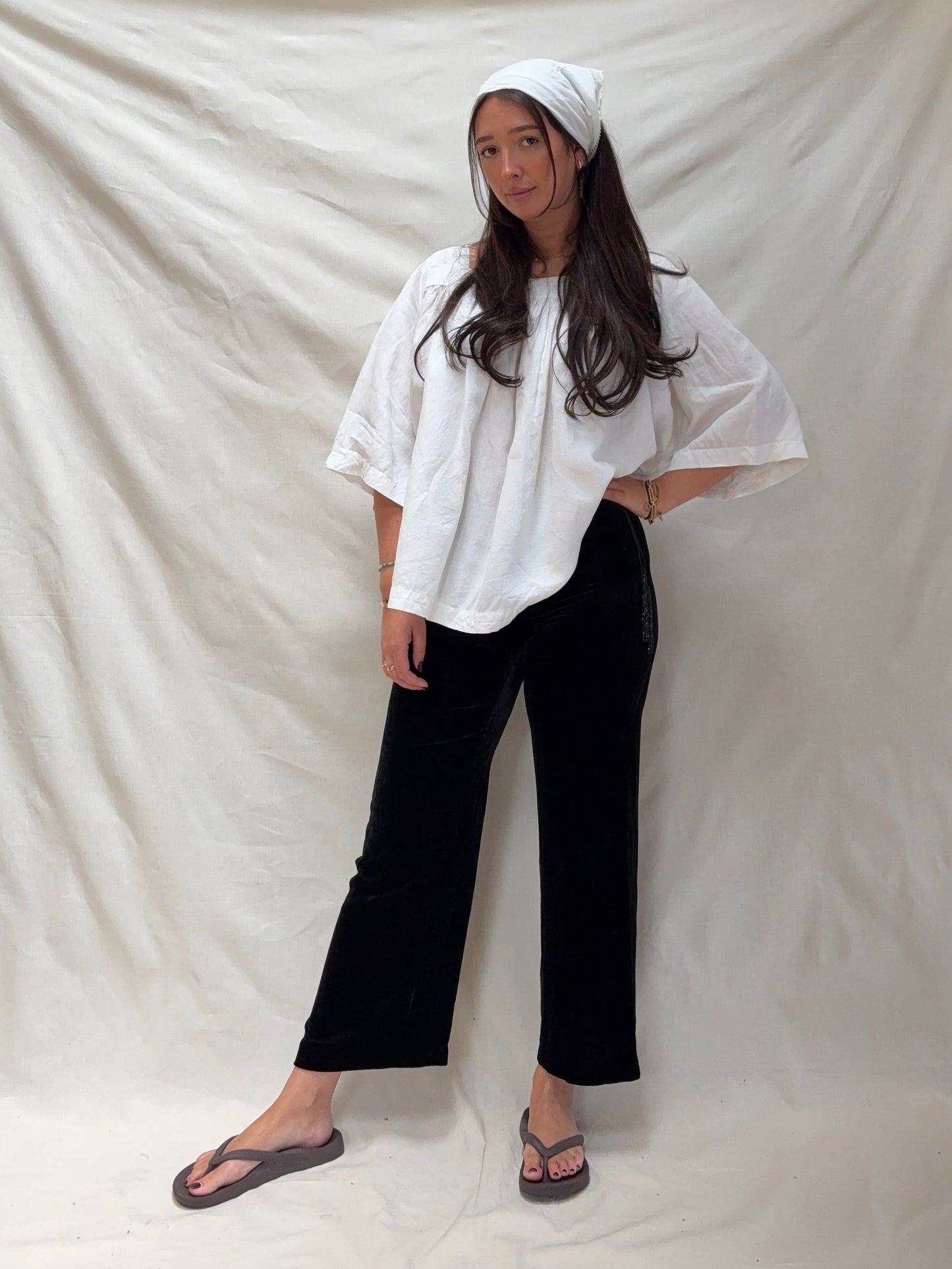 1990s Velvet Trousers with Tassel