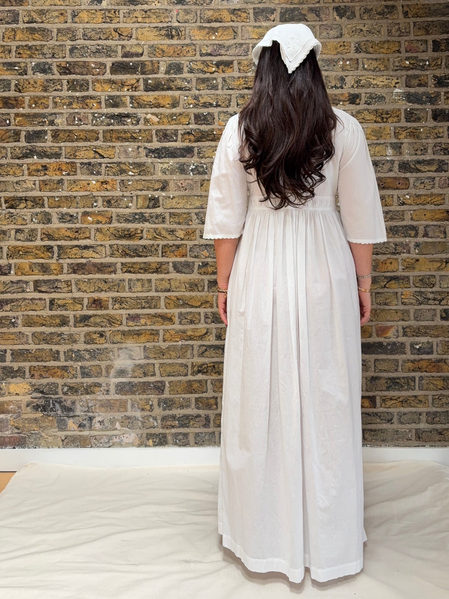 1900s Pure Cotton Dress with Ribbon
