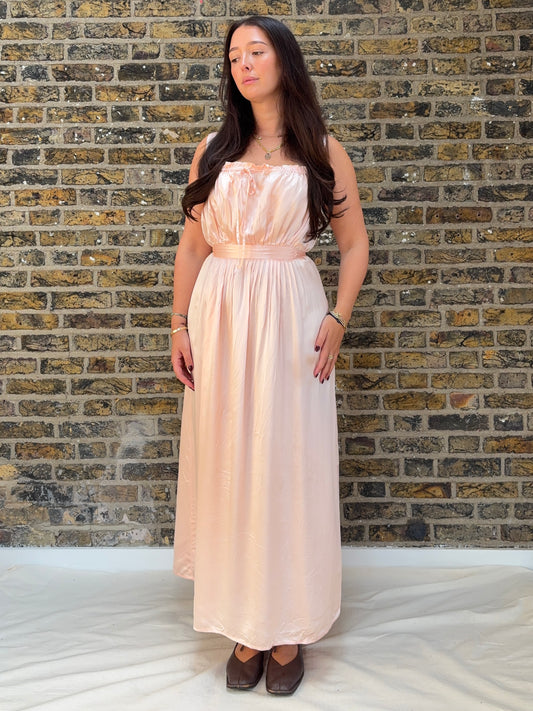 1940s Pink Slip Dress