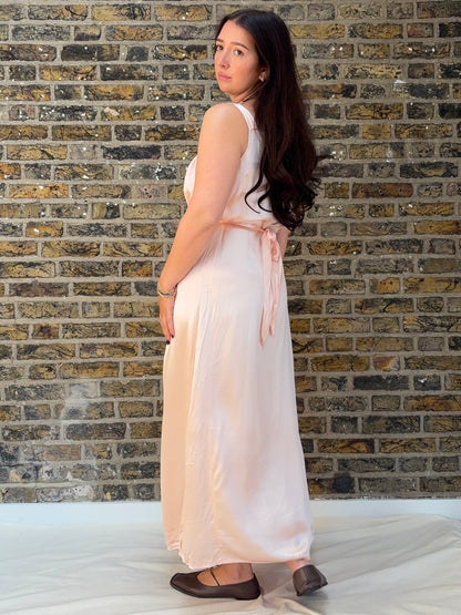 1940s Pink Slip Dress