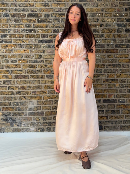 1940s Pink Slip Dress