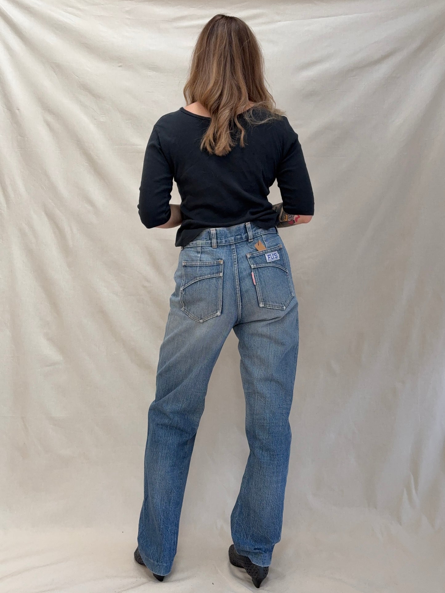 1980s 'Jean Machine' Tapered Jeans