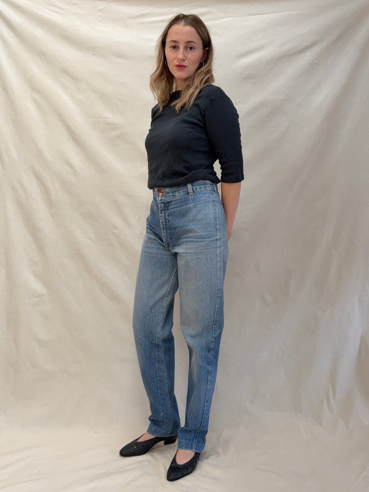 1980s 'Jean Machine' Tapered Jeans