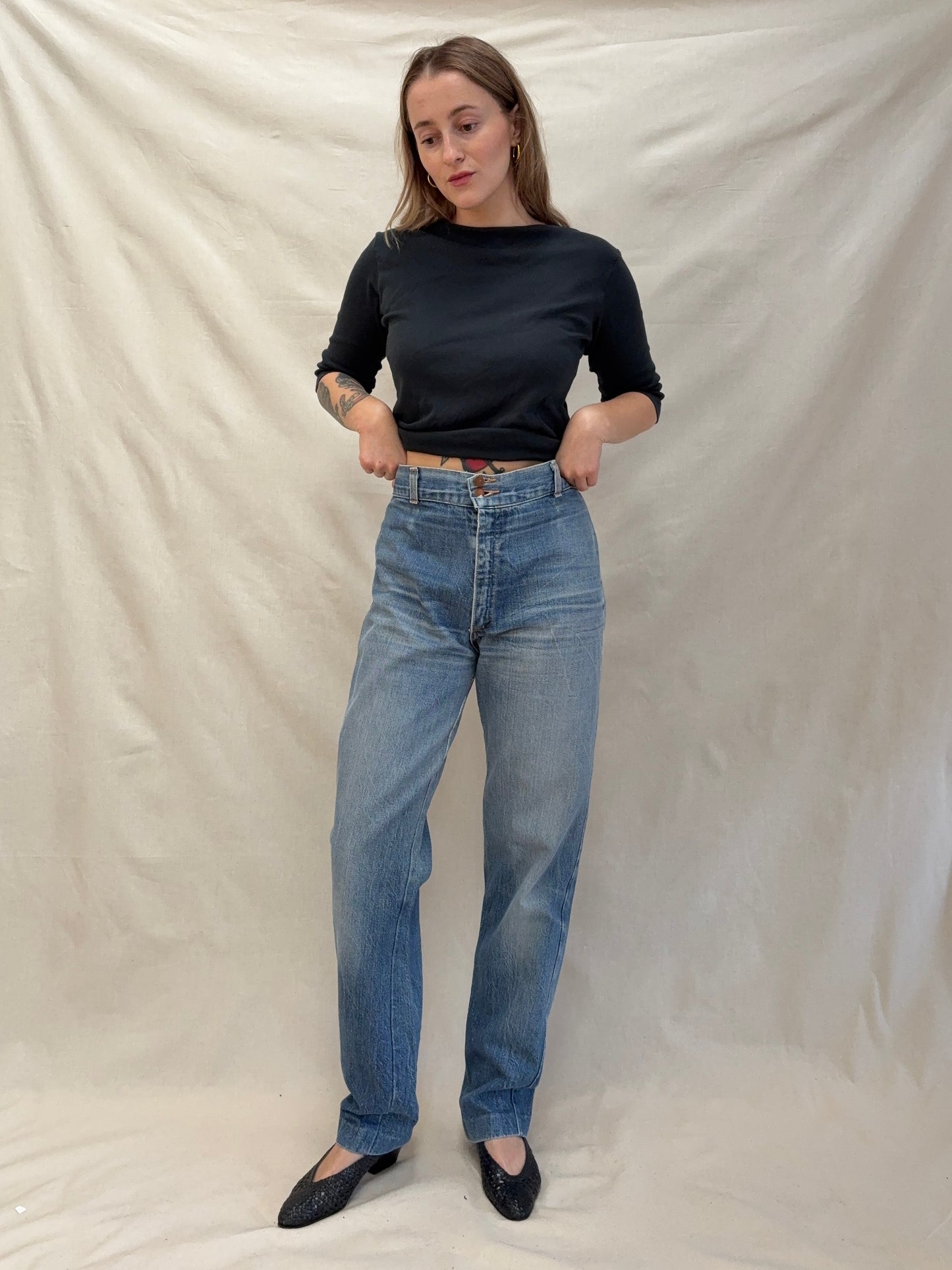 1980s 'Jean Machine' Tapered Jeans