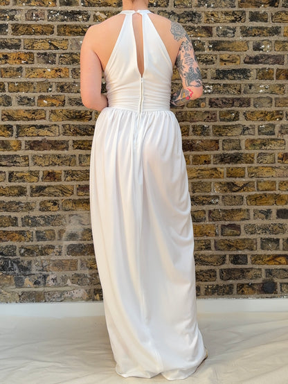 1970s 'Frank Usher' White Dress
