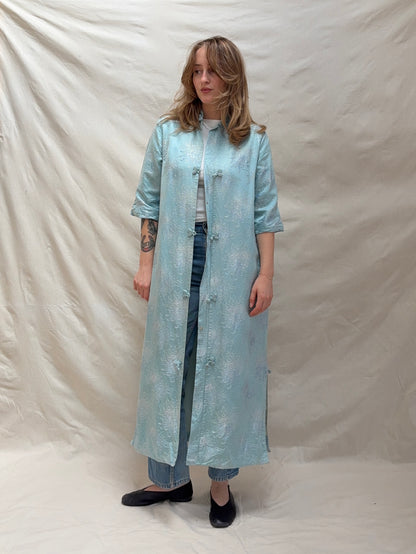 1960s Metallic Tang Hostess Coat