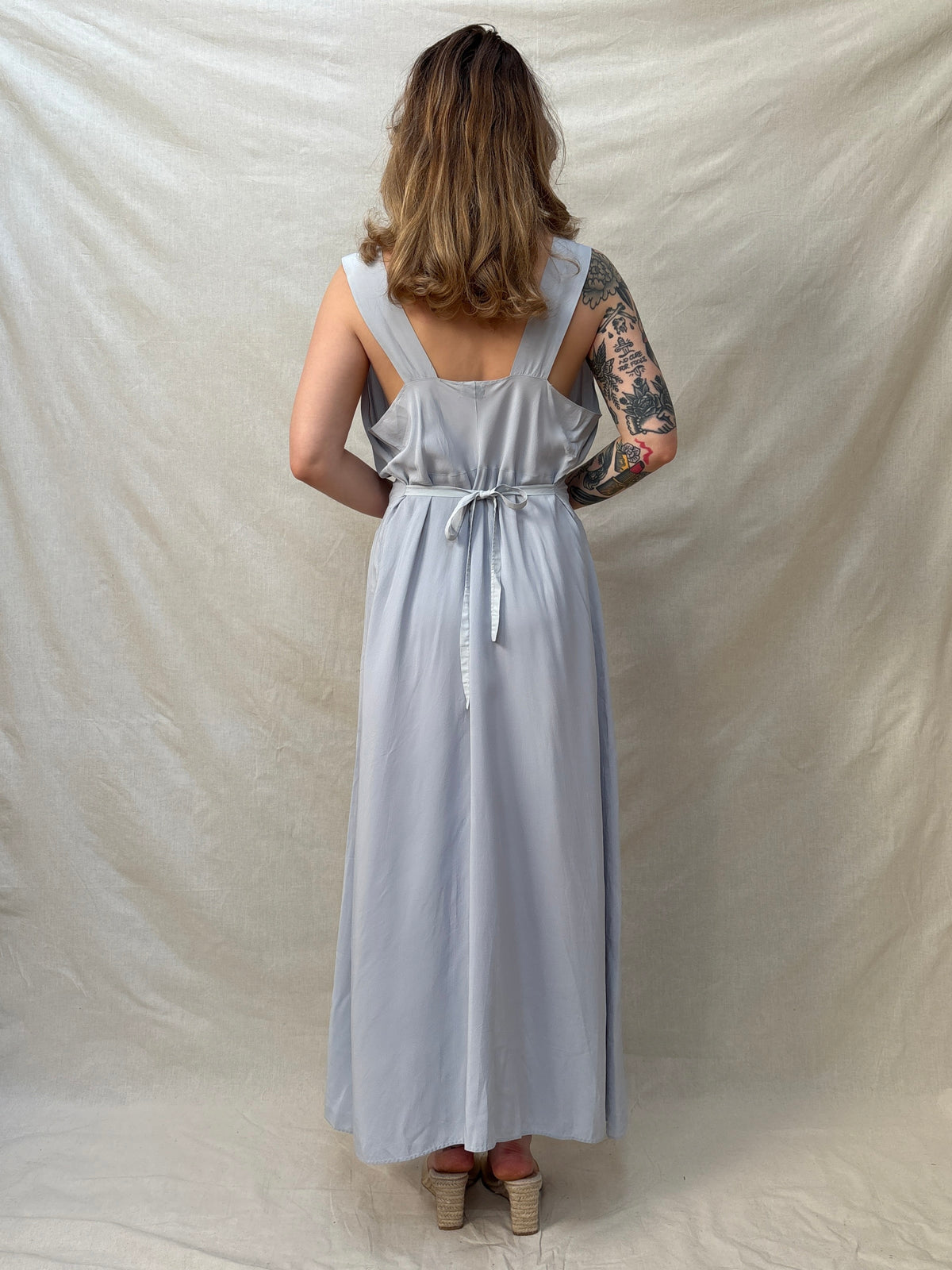 1940s Baby Blue 'Artemis Underthings' Slip Dress