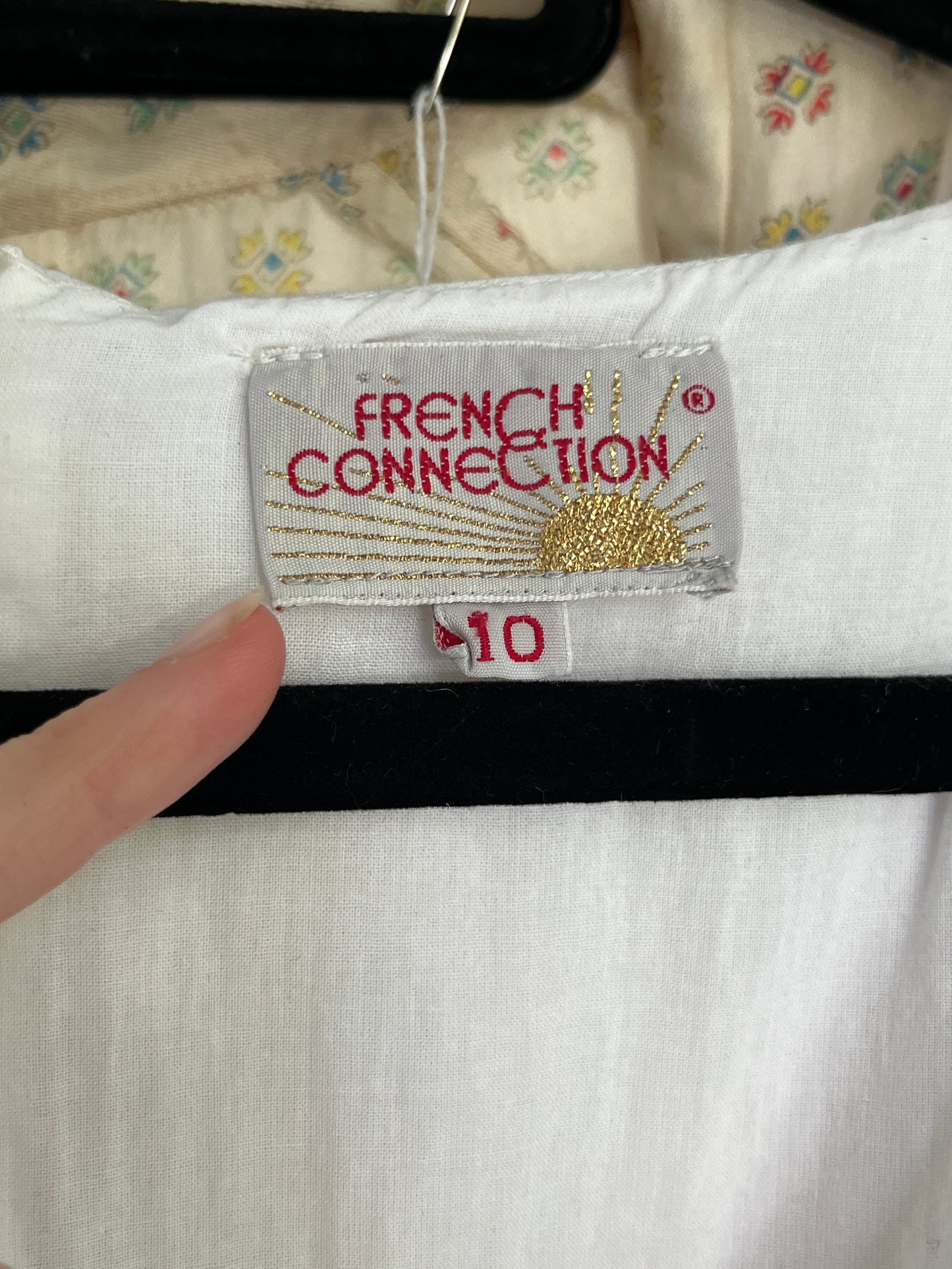 1980s 'French Connection' Cotton Summer Dress