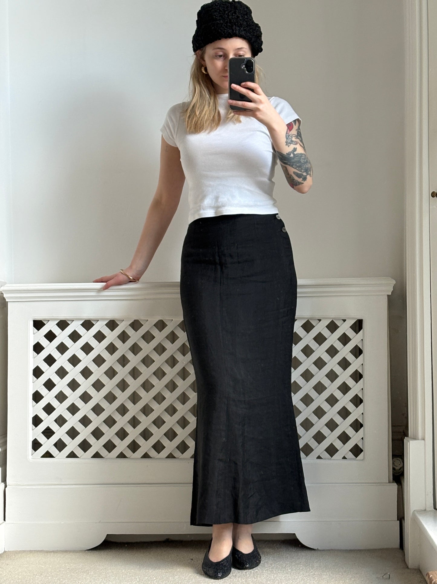 2000s Black 'Germano Zama' Skirt
