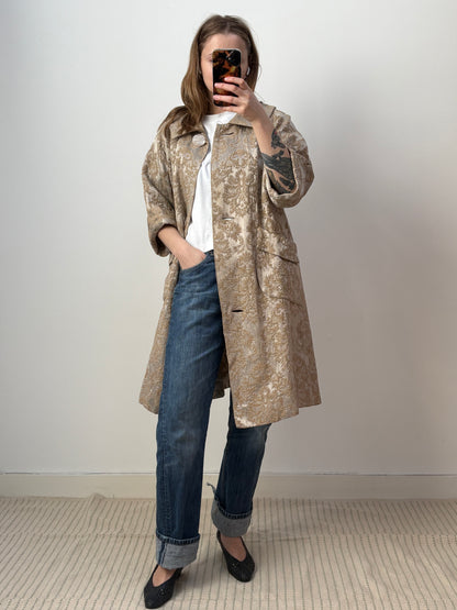c.1960s Brocade Evening Coat