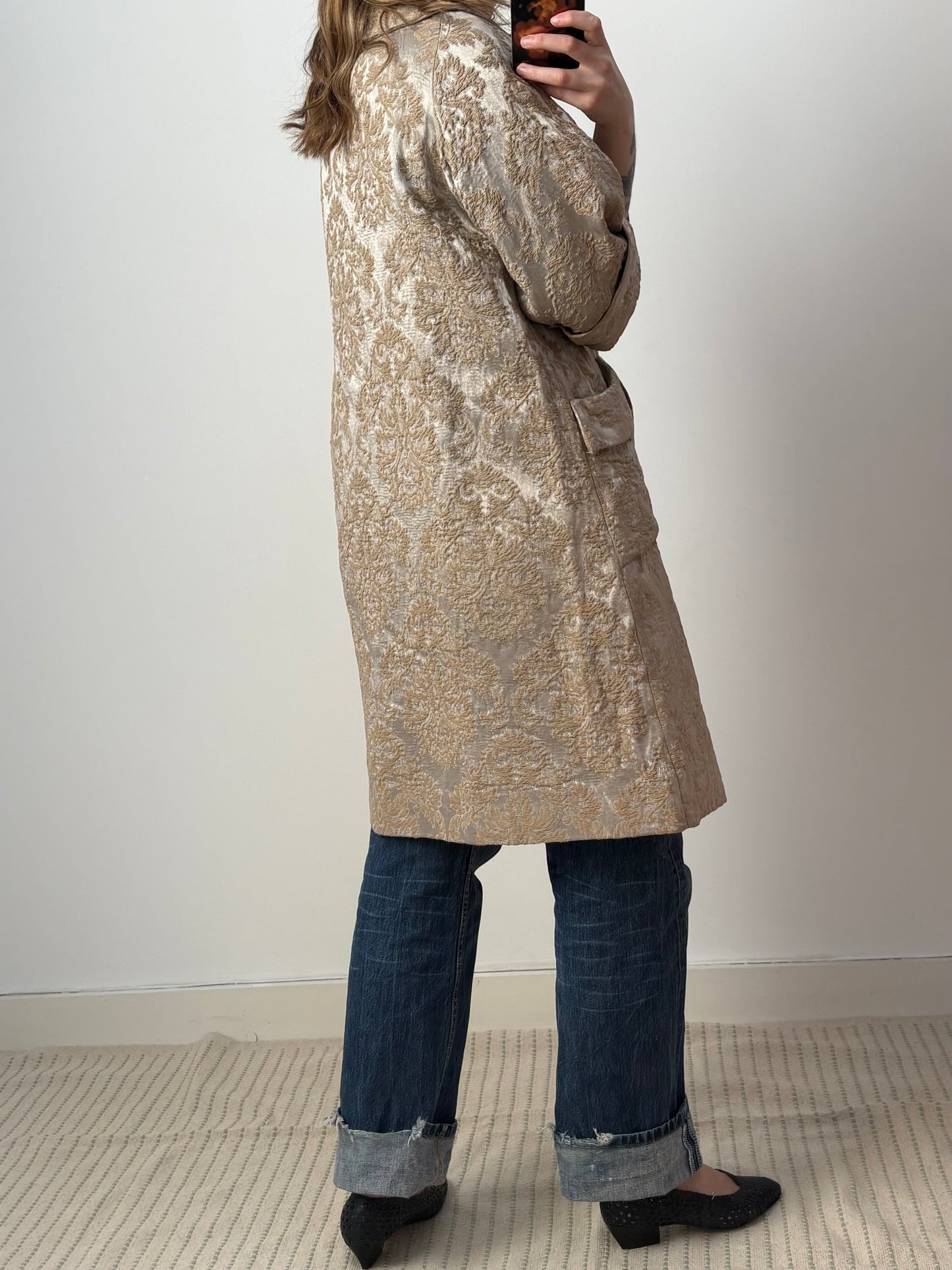 c.1960s Brocade Evening Coat