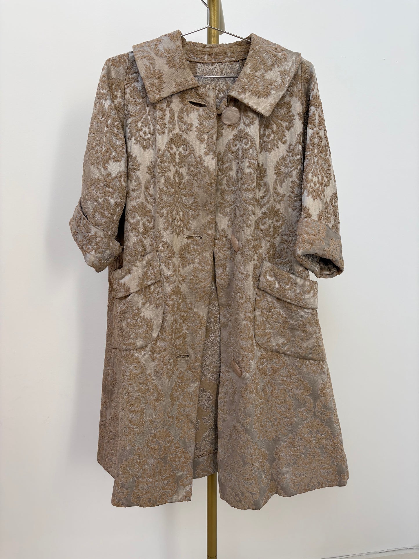 c.1960s Brocade Evening Coat