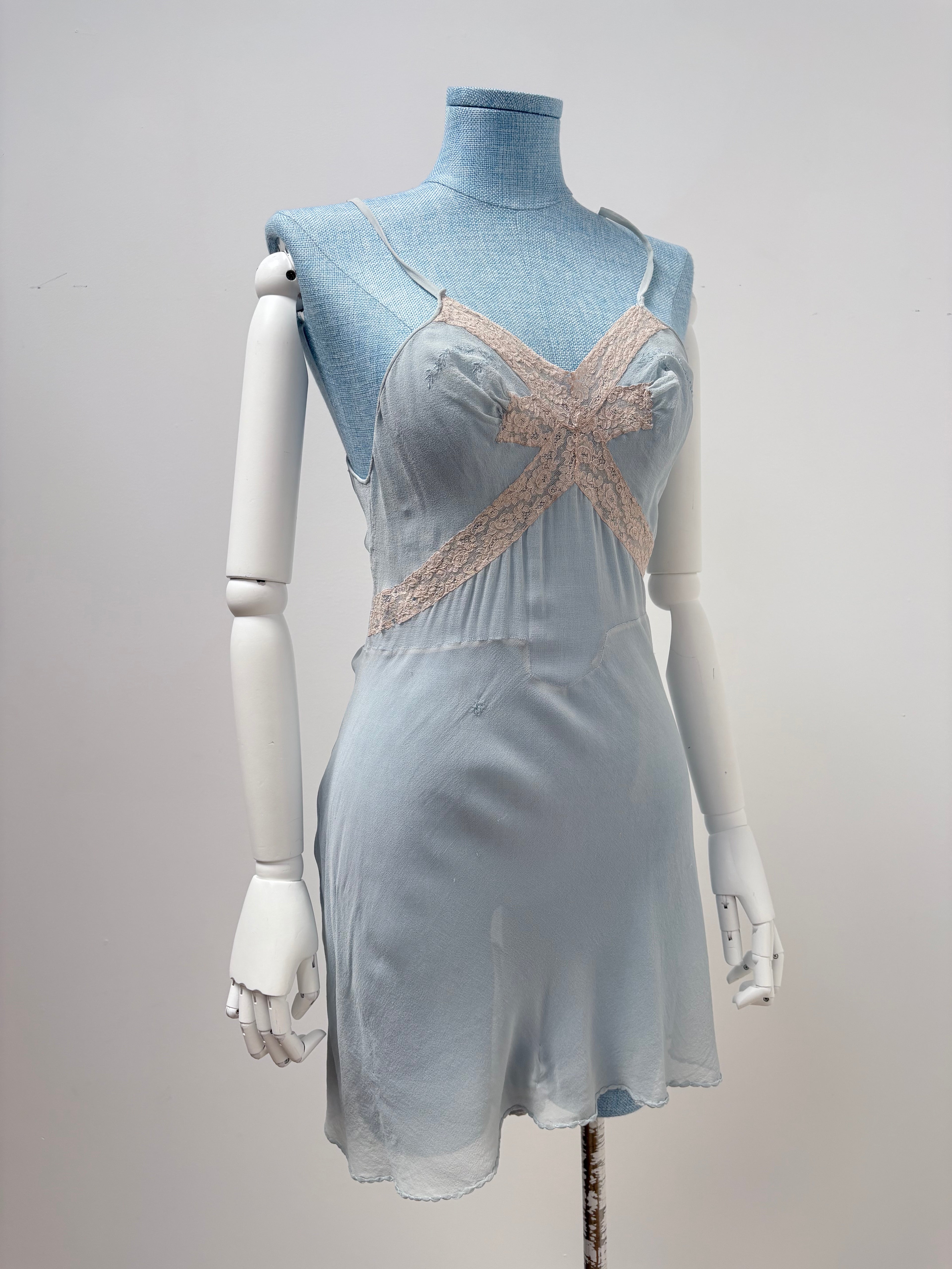 1930s Silk Chiffon Step-In