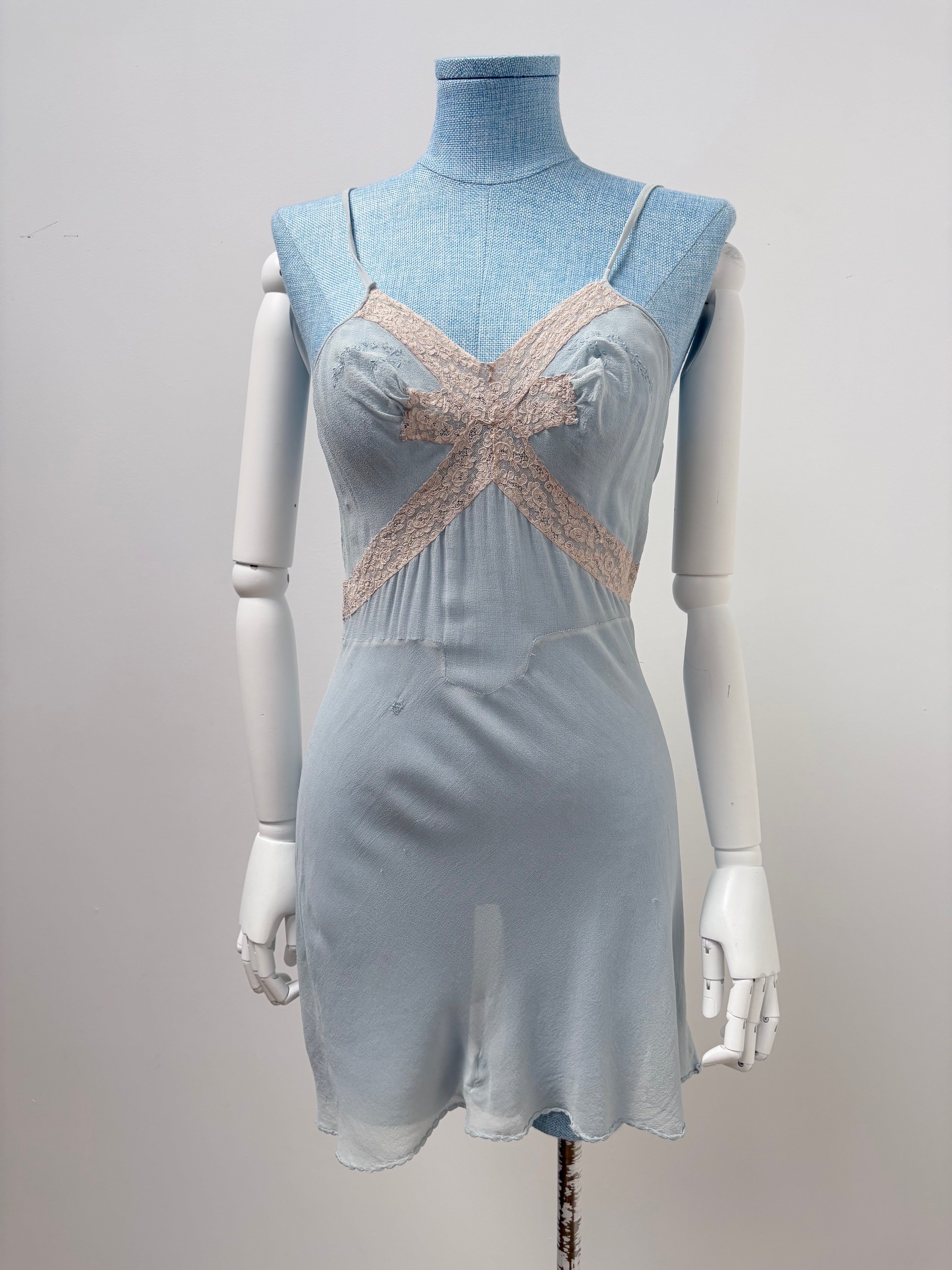 1930s Silk Chiffon Step-In