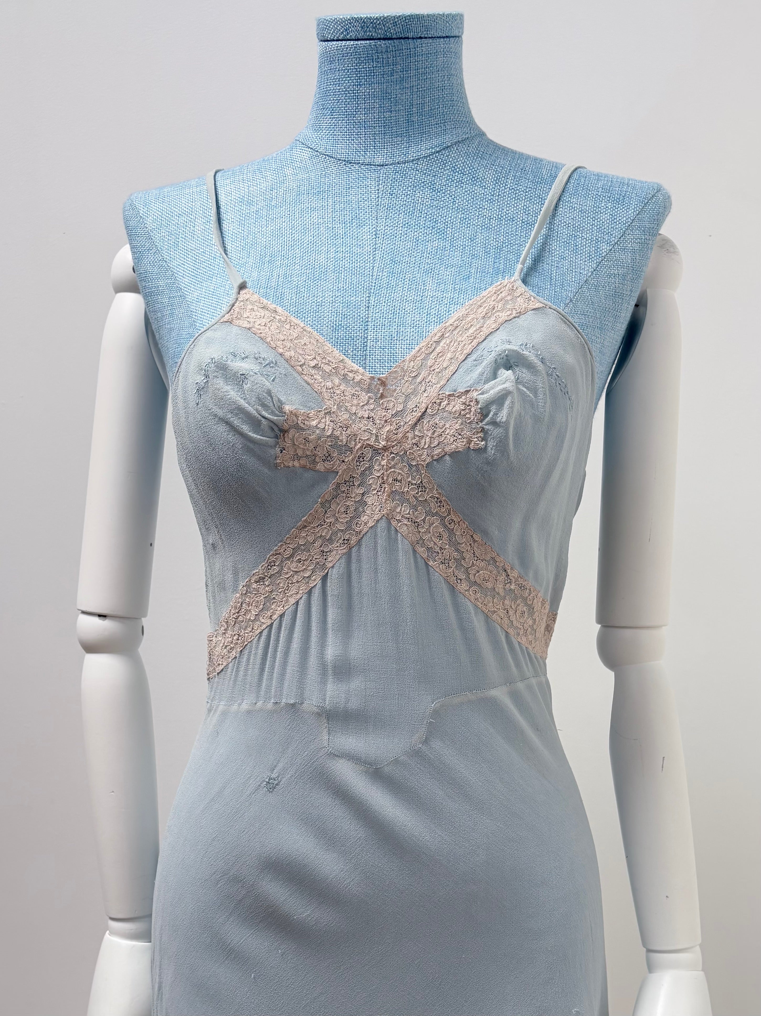 1930s Silk Chiffon Step-In