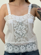 1980s Filet Lace Camisole