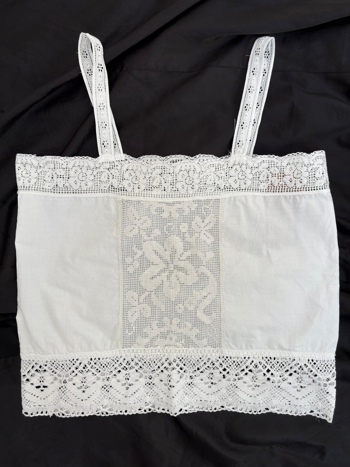 c.1980s Filet Lace Camisole