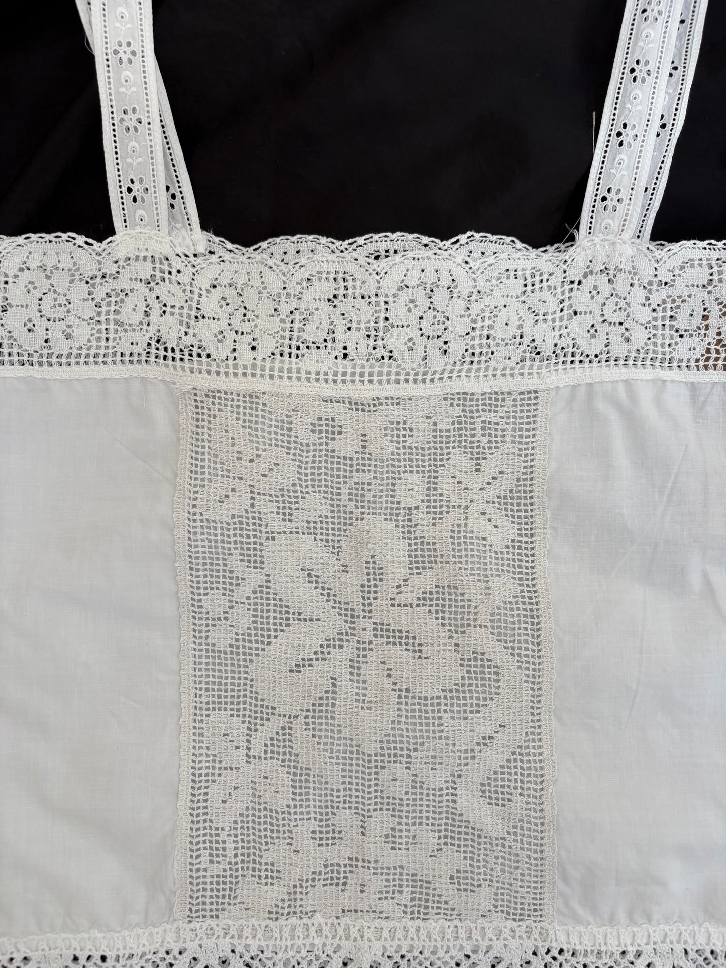 c.1980s Filet Lace Camisole