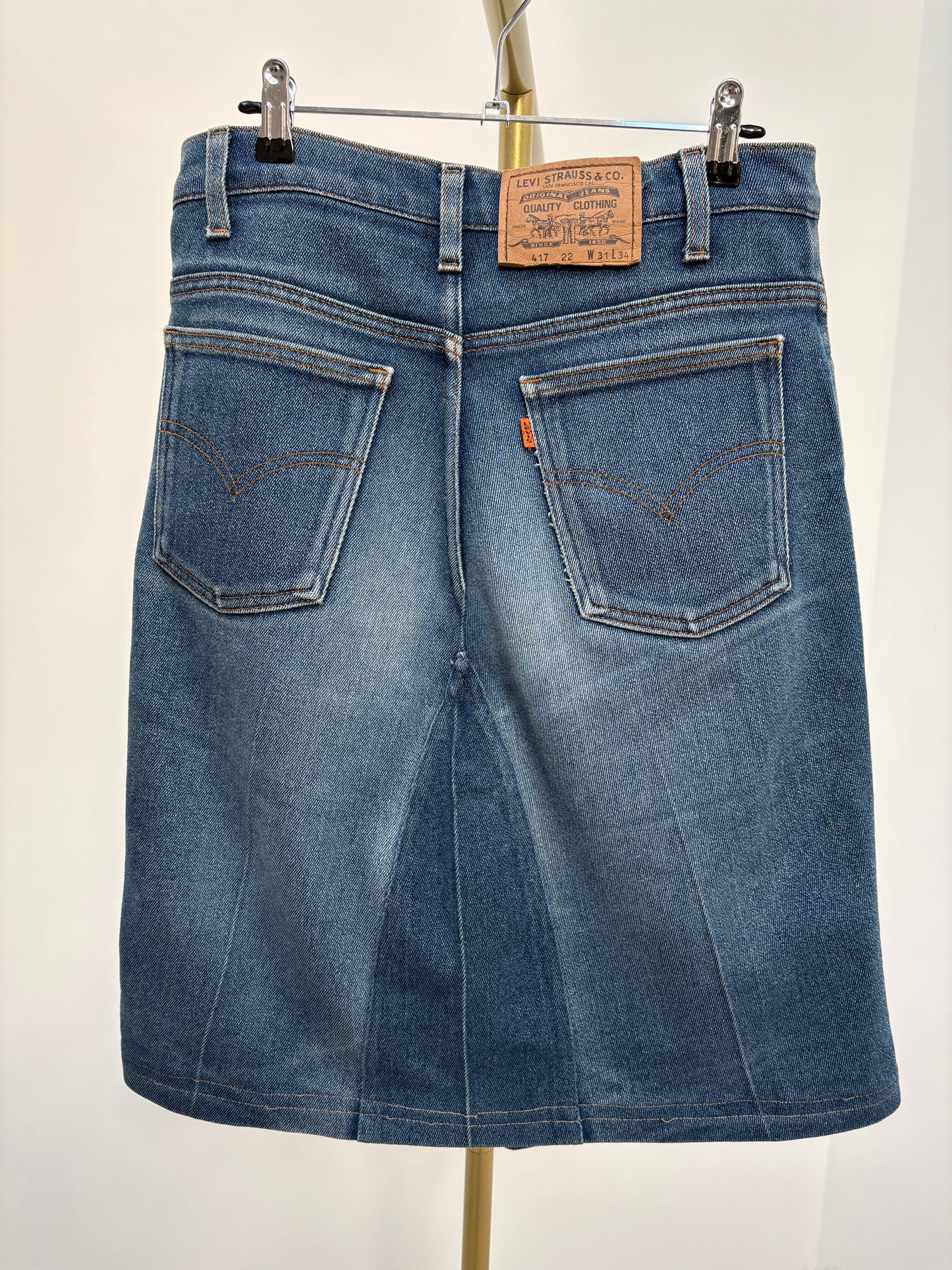 c.1999 Levi's Orange Tab Skirt