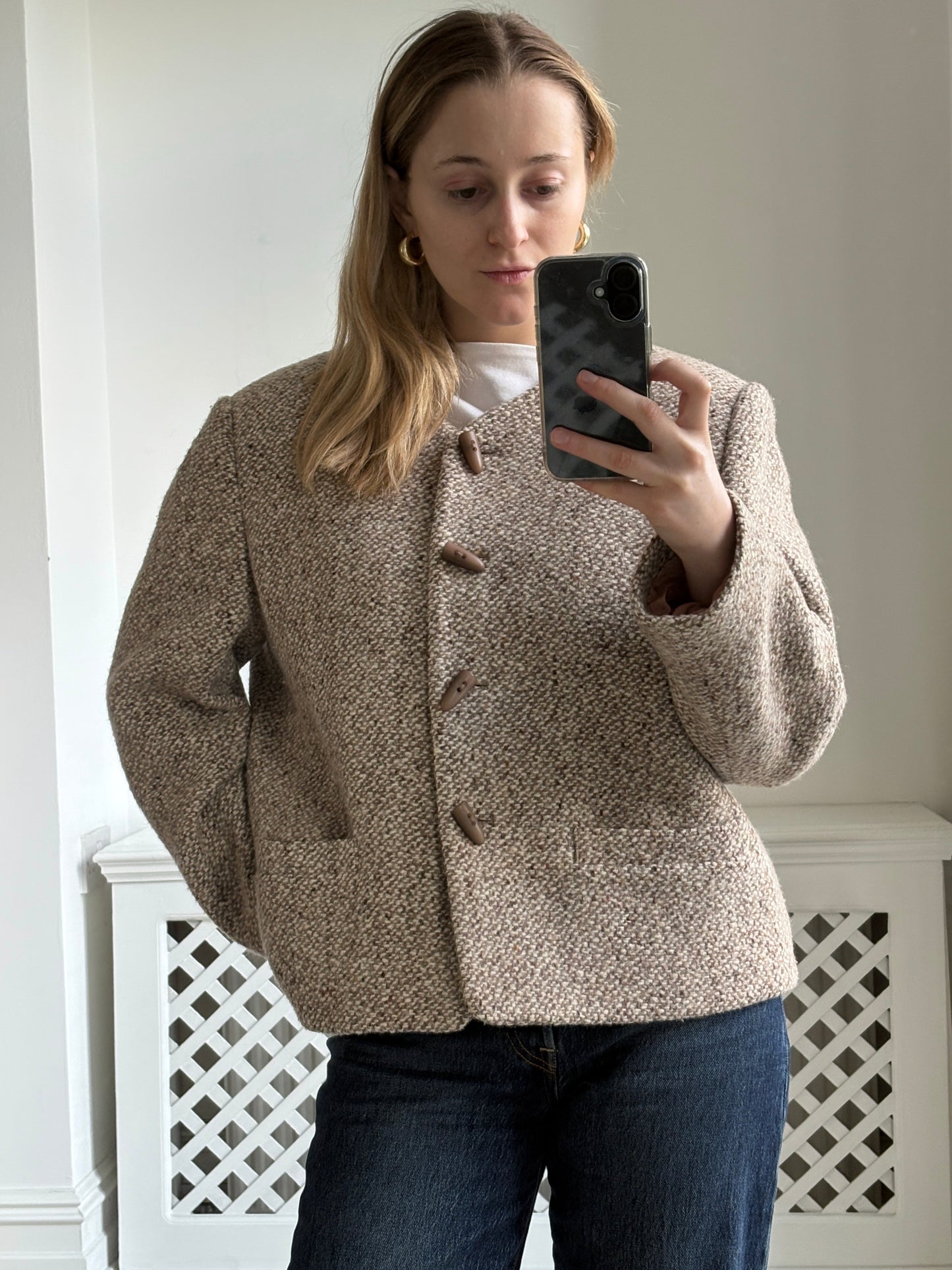 1980s 'Pierbe' Wool Blend Jacket