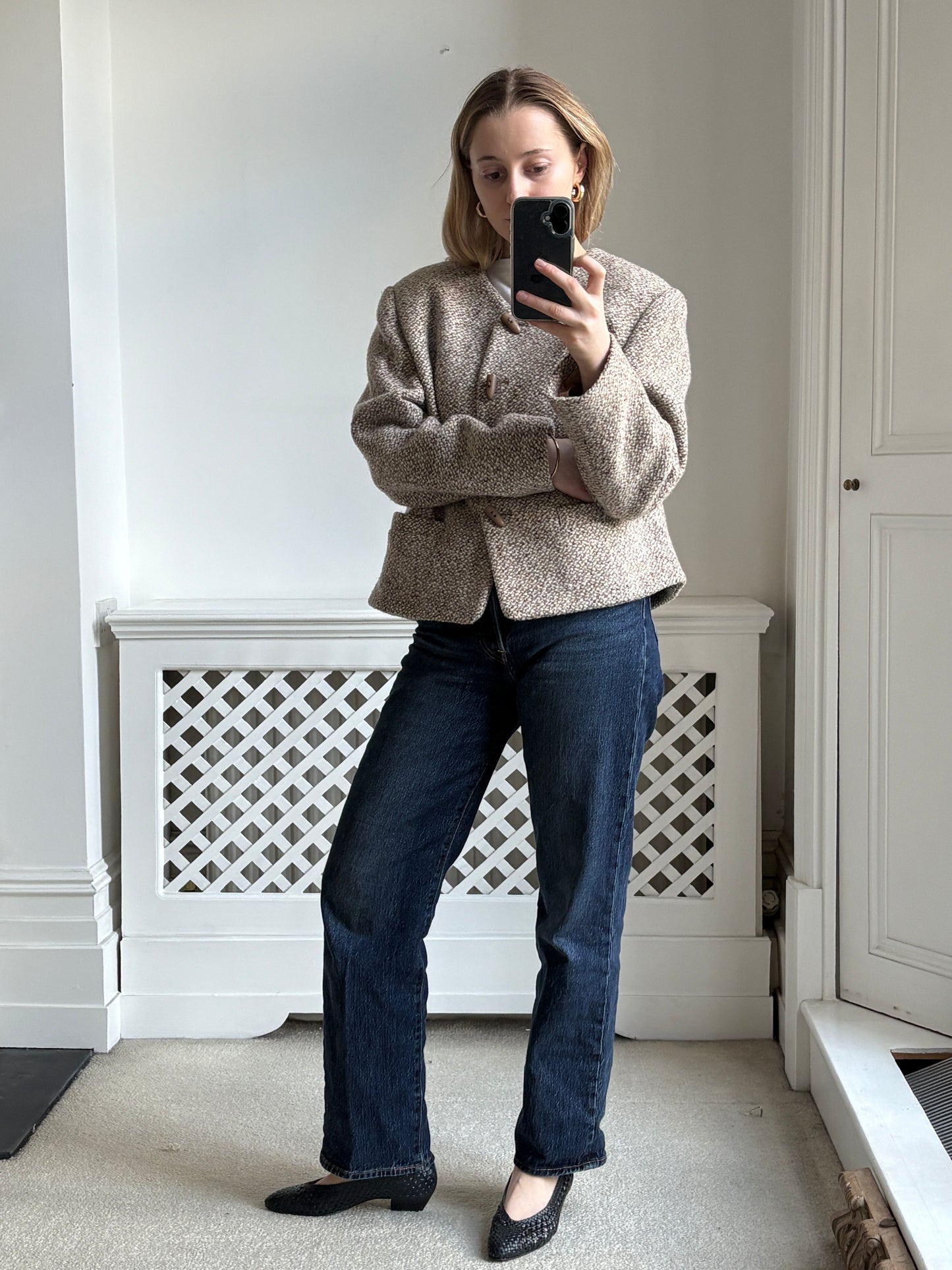 1980s 'Pierbe' Wool Blend Jacket