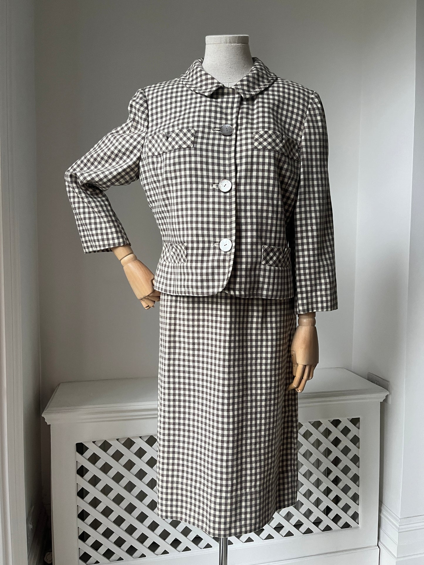 1950s 'Best & Co' Plaid Skirt Suit