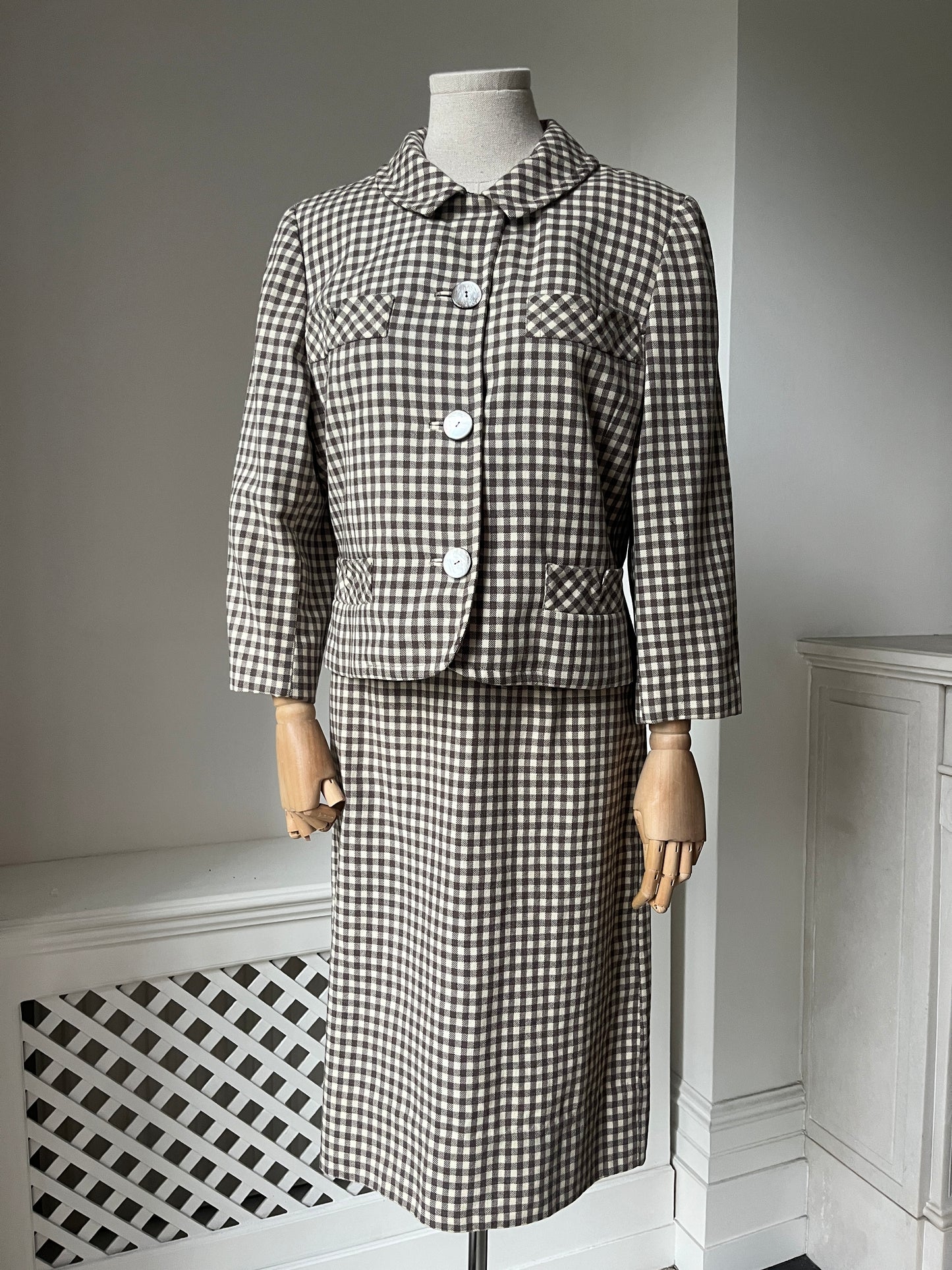 1950s 'Best & Co' Plaid Skirt Suit