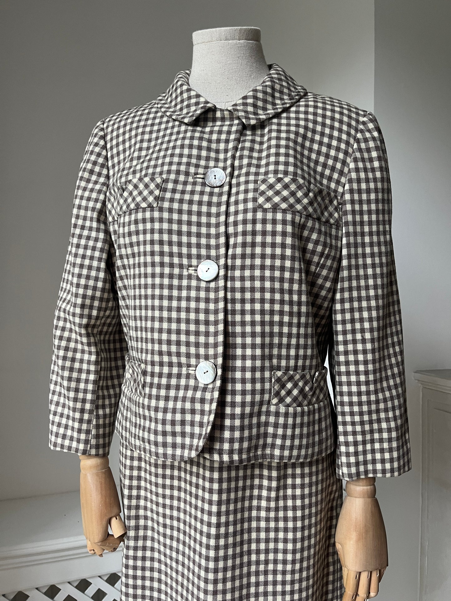 1950s 'Best & Co' Plaid Skirt Suit