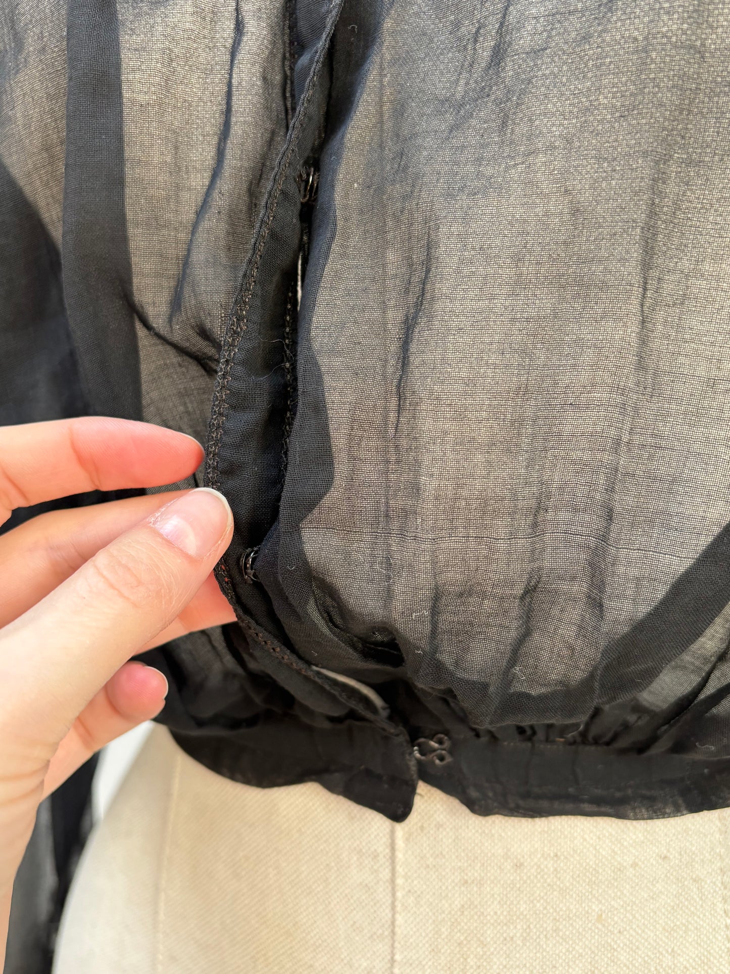 1900s Sheer Cotton Blouse