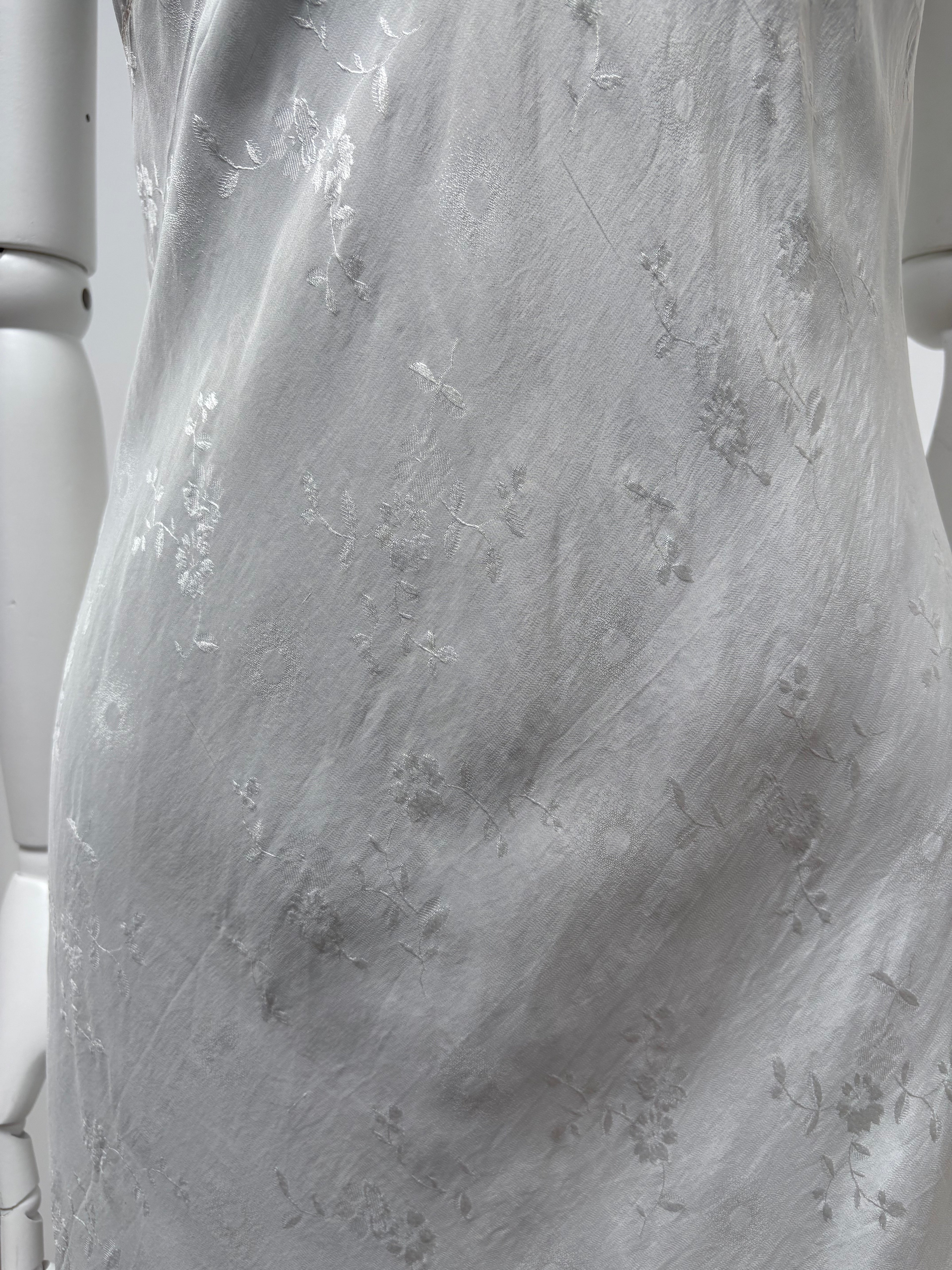 1950s Floral Pure Silk Slip