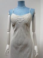 1950s Floral Pure Silk Slip