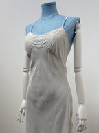 1950s Floral Pure Silk Slip